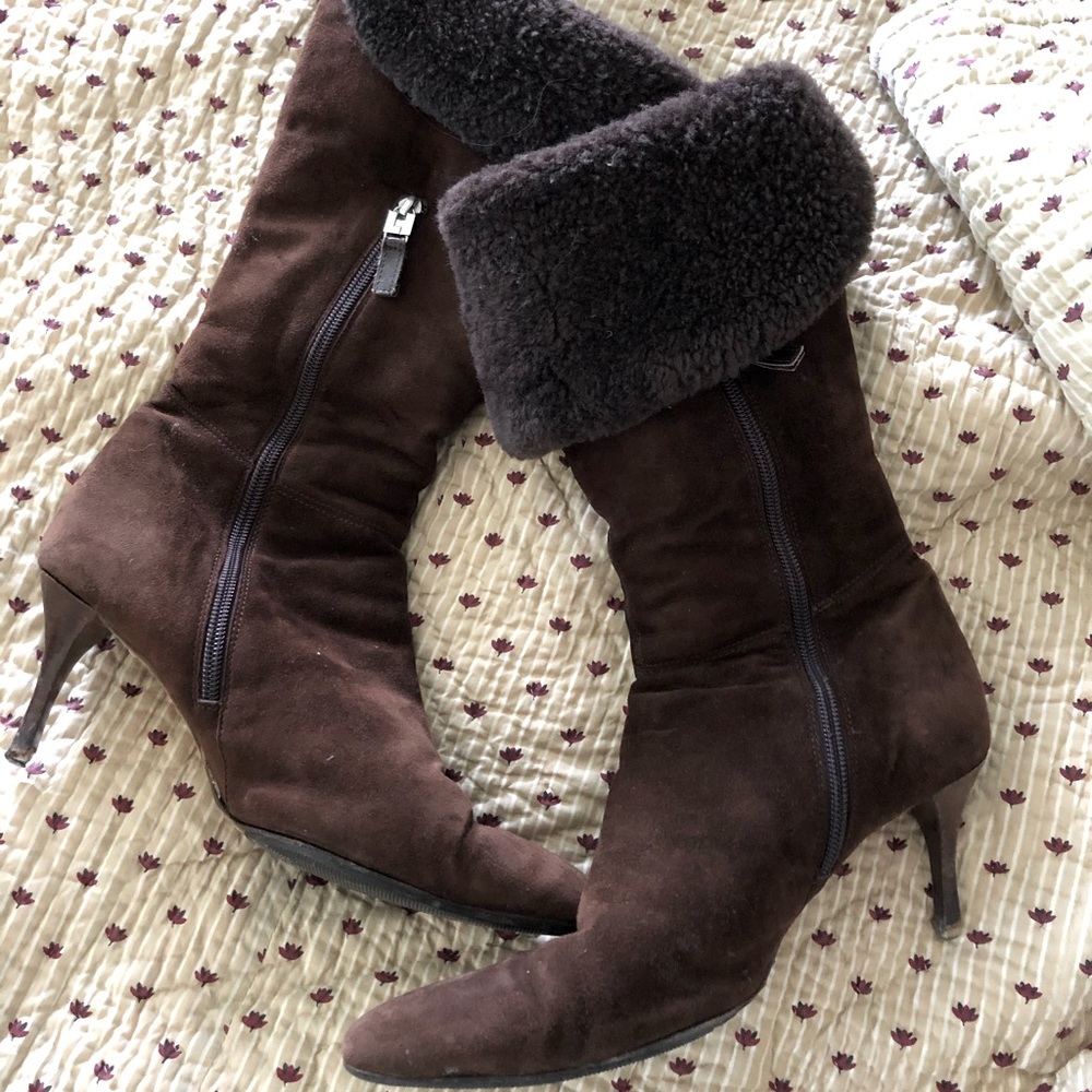 Lambertson Truex Vintage Shearling Boots